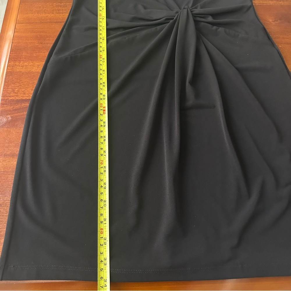 Michael Kors NEW Black short sleeve cowl neck knot tie waist cocktail dress‎ NWT - Picture 11 of 11